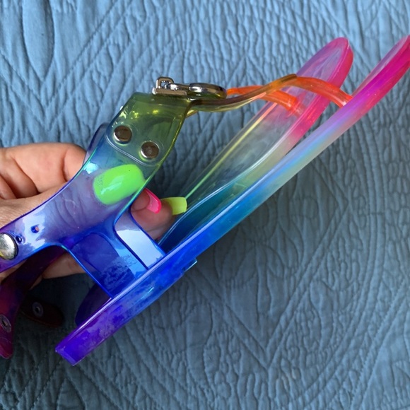 Michael Kors Little Girl's‎ Rainbow Jelly Sandals Size - Picture 9 of 9